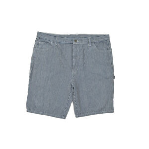 Dickies Men's Striped Carpenter Work Shorts Blue White Size 34